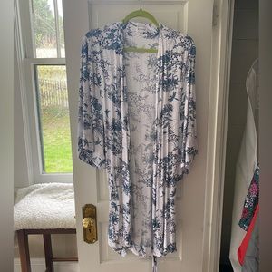 Piyama short toile robe with sash M/L